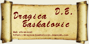 Dragica Baškalović vizit kartica